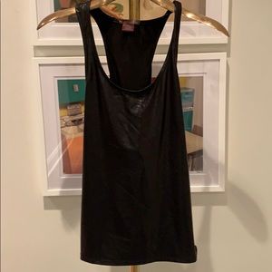 Pho leather razor back tank